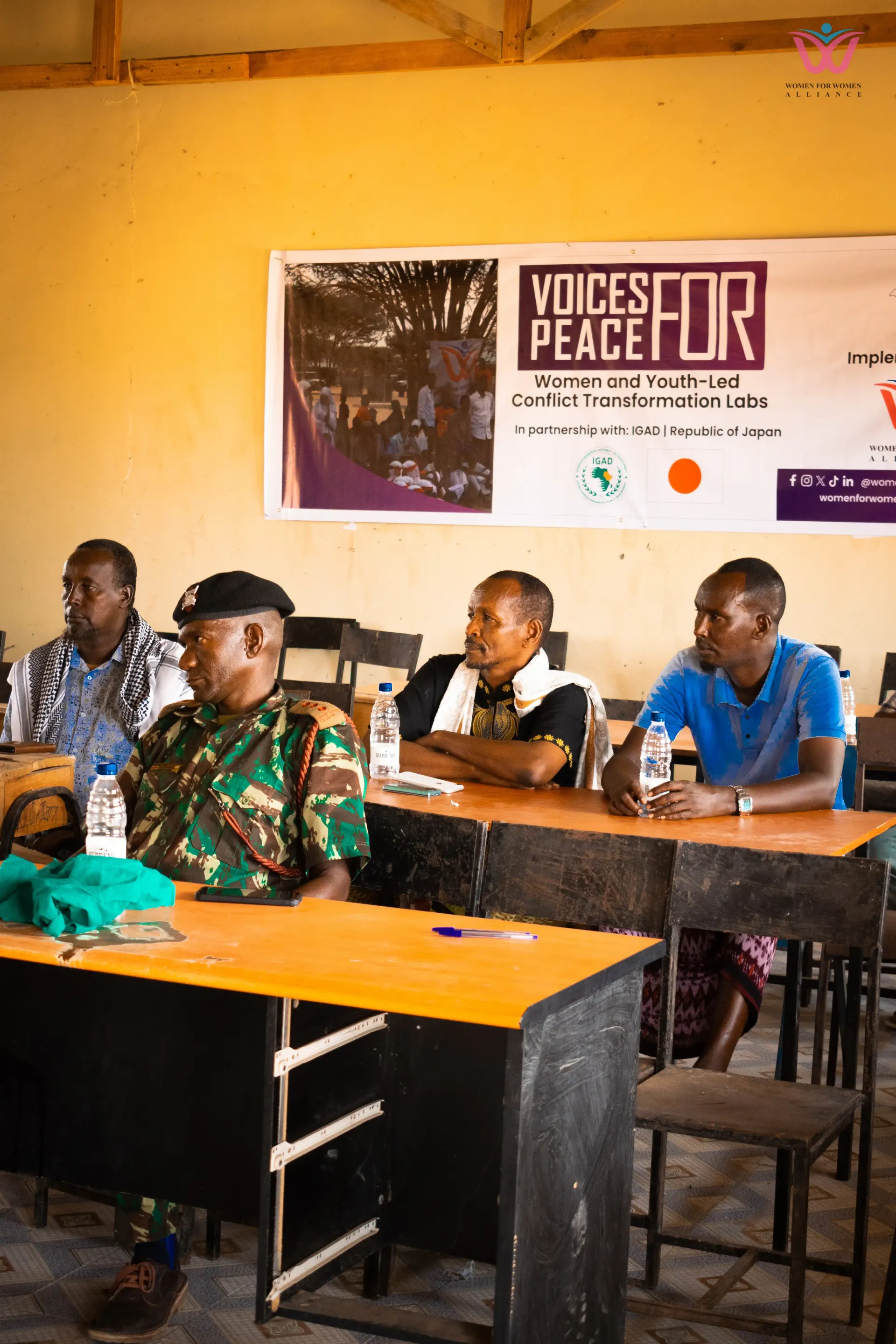 Participants at a Voices For Peace workshop